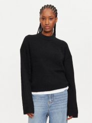 Calvin Klein Sweter Textured Loose Sweater J20J224636 Czarny Regular Fit. Czarne swetry Calvin Klein, xs, bez wzorów, z syntetyku, bez ramiączek. Za 379.99 zł.