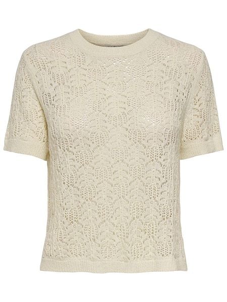 JDY Koszulka dzianinowa w kolorze beżowym rozmiar: M. Brązowe bluzki JDY, m, bez wzorów, z dzianiny, bez kołnierzyka, bez ramiączek. Za 56.79 zł.