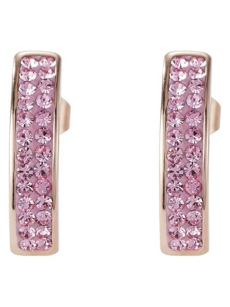 COEUR DE LION Kolczyki-wkrętki z kryształami rozmiar: onesize. Różowe kolczyki COEUR DE LION, z kryształem, ze stali. Za 130.99 zł.