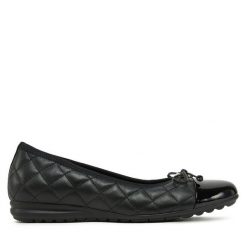 Baleriny Gabor. Czarne baleriny Gabor, bez wzorów, bez obcasa. Za 459.99 zł.