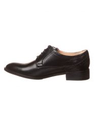 Clarks Skórzane trzewiki "Netley Rose" w kolorze czarnym rozmiar: 39,5. Czarne półbuty sznurowane Clarks, bez wzorów, eleganckie, bez obcasa, bez zapięcia. Za 204.26 zł.