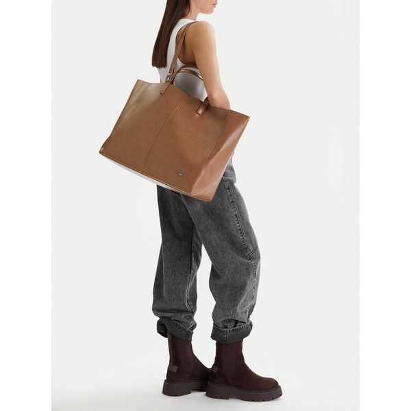 Torebka G-Star Raw. Brązowe shopper G-Star Raw, bez wzorów, retro, bez dodatków. Za 183.99 zł.