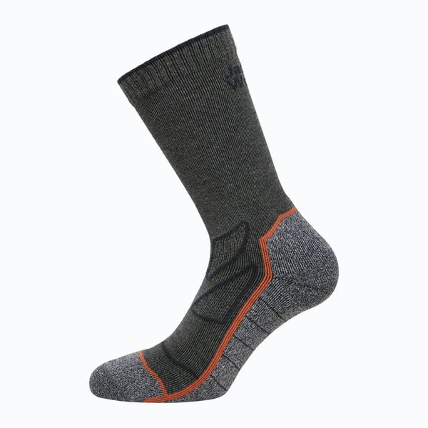 Skarpety Jack Wolfskin Vojo Sock Cl C. Szare skarpety Jack Wolfskin, bez wzorów, z elastanu. Za 69.99 zł.