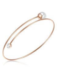 Yamato Pearls Pozłacana bransoletka z perłą rozmiar: onesize. Białe bransoletki Yamato Pearls, z kryształem, pozłacane. Za 122.95 zł.