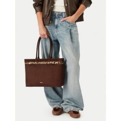 Torebka JENNY. Brązowe shopper Jenny, bez wzorów, bez dodatków. Za 149.99 zł.