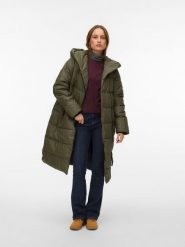 Vero Moda Płaszcz pikowany w kolorze khaki rozmiar: XS. Brązowe płaszcze Vero Moda, xs, bez wzorów, bez kaptura. Za 260.99 zł.