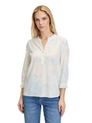 CARTOON Bluzka w kolorze kremowym rozmiar: 38. Brązowe bluzki Cartoon, bez wzorów, bez kołnierzyka, bez ramiączek. Za 92.86 zł.