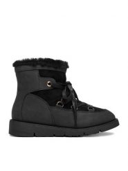 DeeZee Śniegowce 17125-1-BLACK PU Czarny. Czarne trapery i śniegowce DeeZee, z materiału. Za 219.99 zł.