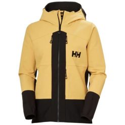 Damska wodoodporna kurtka z kapturem Helly Hansen Odin Bc Softshell. Brązowe kurtki sportowe Helly Hansen, bez wzorów, z softshellu, z kapturem. Za 1,362.00 zł.