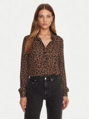 Guess Koszula W5BH73 WGLA2 Brązowy Regular Fit. Brązowe koszule Guess, xxl, z aplikacjami, z syntetyku, bez kołnierzyka, bez ramiączek. Za 349.99 zł.