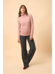 Just Cashmere Kaszmirowy golf "Lexie" w kolorze jasnoróżowym rozmiar: M. Różowe golfy Just Cashmere, m, bez wzorów, z kaszmiru, bez ramiączek. Za 502.76 zł.