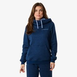 Bluza treningowa kobieca Swedemount Training Logo Hood II szybkoschnąca. Niebieskie bluzy SWEDEMOUNT, bez wzorów, bez kaptura. Za 199.99 zł.