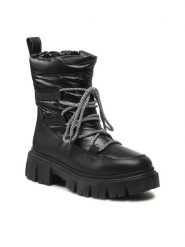 Jenny Fairy Trzewiki HY211257 Czarny. Czarne botki Jenny Fairy, bez wzorów, z materiału, bez obcasa, na płaskiej podeszwie, bez zapięcia. Za 107.98 zł.