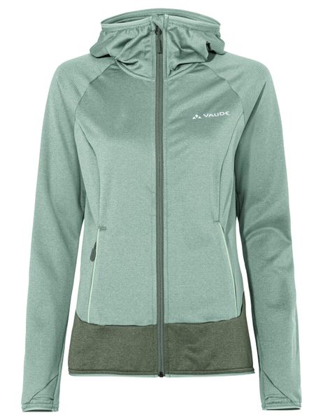 Bluza damska z kapturem VAUDE Tekoa II. Zielone bluzy Vaude, bez wzorów, z dzianiny, z kapturem. Za 429.00 zł.