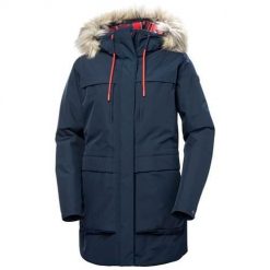 Kurtka uniwersalna damska Helly Hansen Zimowa W Coastal Parka. Niebieskie parki Helly Hansen, na zimę, s, z syntetyku, sportowe, z kapturem. Za 816.99 zł.