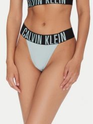 Calvin Klein Underwear Stringi 000QF7638E Niebieski. Niebieskie stringi Calvin Klein Underwear, bez wzorów, z syntetyku. Za 69.99 zł.