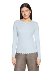 CARTOON Koszulka w kolorze błękitnym rozmiar: 38. Niebieskie bluzki Cartoon, bez wzorów, bez kołnierzyka, bez ramiączek. Za 69.99 zł.