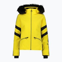Kurtka narciarska damska CMP 35W0246 Zip Hood Synthetic Fur. Żółte kurtki narciarskie CMP, z aplikacjami, z elastanu, bez kaptura, narciarskie. Za 1,249.00 zł.