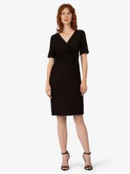 APART Sukienka w kolorze czarnym rozmiar: 40. Czarne sukienki Apart, na co dzień, bez wzorów, bez kołnierzyka, bez ramiączek, midi, kopertowe. Za 143.99 zł.