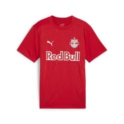 Młodzieżowa koszulka treningowa FC Red Bull Salzburg PUMA Red Navy Blue. Czerwona bluzki Puma, m, bez wzorów, młodzieżowe, bez kołnierzyka, bez ramiączek. Za 219.00 zł.