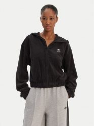 Adidas Bluza Essentials Chenile KE1117 Czarny Loose Fit. Czarne bluzy Adidas, s, bez wzorów, z bawełny, bez kaptura. Za 299.99 zł.