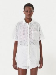 LAUREN RALPH LAUREN Koszula 21484383 Biały Relaxed Fit. Białe koszule Lauren Ralph Lauren, m, bez wzorów, z bawełny, bez kołnierzyka, bez ramiączek. Za 1,619.00 zł.