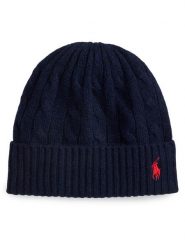 Polo Ralph Lauren Czapka z daszkiem 455981442008 Granatowy. Niebieskie czapki Polo Ralph Lauren, bez wzorów, z materiału. Za 529.99 zł.