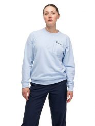 Bergans Bluza funkcyjna "Midtli" w kolorze błękitnym rozmiar: M. Niebieskie bluzy Bergans, m, bez wzorów, z materiału, bez kaptura. Za 210.32 zł.