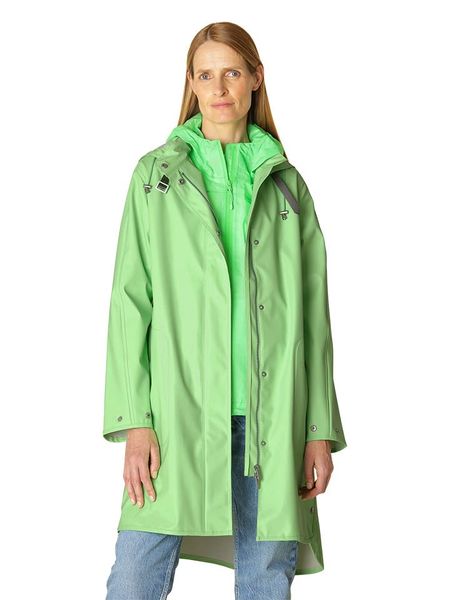 Ilse Jacobsen Płaszcz przeciwdeszczowy w kolorze zielonym rozmiar: 40. Zielone kurtki sportowe Ilse Jacobsen, bez wzorów, bez kaptura. Za 196.70 zł.