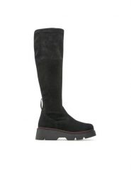 Lasocki Kozaki ARC-DIUNA-02 Czarny. Czarne kozaki Lasocki, ze skóry, bez obcasa, na płaskiej podeszwie, bez zapięcia. Za 149.99 zł.