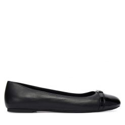 Baleriny MICHAEL Michael Kors. Czarne baleriny MICHAEL Michael Kors, bez wzorów, bez obcasa. Za 429.99 zł.