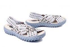 ROCK SPRING Dakota rose platinum, sandały damskie. Białe sandały Rock Spring, bez wzorów, rockowe, bez obcasa, bez zapięcia. Za 174.17 zł.