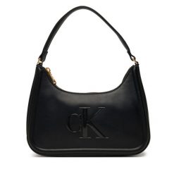 Torebka Calvin Klein. Czarne torebki klasyczne Calvin Klein, bez wzorów, bez dodatków. Za 429.99 zł.