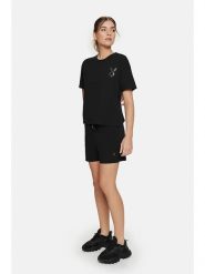 Cardio Bunny Koszulka "Bright" w kolorze czarnym rozmiar: S. Czarne bluzki Cardio Bunny, s, bez wzorów, z bawełny, bez kołnierzyka, bez ramiączek. Za 62.61 zł.