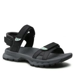 Sandały Merrell. Czarne sandały Merrell, bez wzorów, sportowe, bez obcasa, bez zapięcia. Za 249.99 zł.