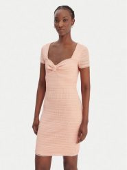 Guess Sukienka codzienna W6GK15 K2950 Pomarańczowy Slim Fit. Brązowe sukienki Guess, na co dzień, xxl, z aplikacjami, z syntetyku, bez kołnierzyka, bez ramiączek, proste. Za 569.99 zł.