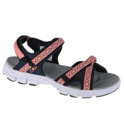 Sandały trekkingowe damskie CMP Almaak. Czarne sandały CMP, bez wzorów, sportowe, bez obcasa, bez zapięcia. Za 169.99 zł.