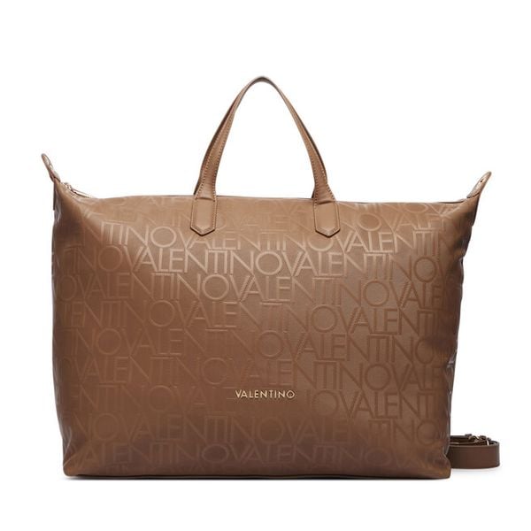 Torebka Valentino. Brązowe shopper Valentino, bez wzorów, bez dodatków. Za 989.99 zł.