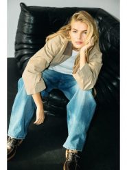 Noisy may Kurtka przejściowa w kolorze beżowym rozmiar: S. Brązowe kurtki Noisy may, s, bez wzorów, z bawełny, bez kaptura. Za 130.81 zł.