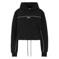 Damska Bluza Z Kapturem Z Nadrukiem Laagna. Czarne bluzy Fila, bez wzorów, z kapturem. Za 298.99 zł.