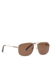 Guess Okulary przeciwsłoneczne GF0205 32E Złoty. Żółte okulary przeciwsłoneczne Guess, z aplikacjami, z tworzywa sztucznego. Za 239.99 zł.