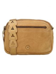 HIDE & STITCHES Skórzana torebka w kolorze jasnobrązowym - 19 x 14 x 6 cm rozmiar: onesize. Brązowe torby na ramię HIDE & STITCHES, bez wzorów, z materiału, na ramię, bez dodatków. Za 130.99 zł.