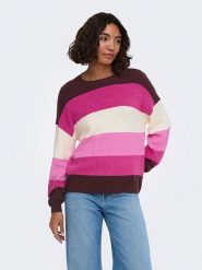 ONLY Sweter w kolorze różowym rozmiar: L. Różowe swetry Only, l, bez wzorów, bez ramiączek. Za 89.95 zł.