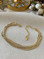 Luseera Pozłacana bransoletka z cyrkoniami rozmiar: onesize. Żółte bransoletki Luseera, z cyrkonią, pozłacane. Za 43.99 zł.