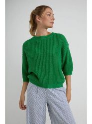 Josephine & Co Sweter "Dora" w kolorze zielonym rozmiar: M. Zielone swetry Josephine & Co, m, bez wzorów, z wełny, bez ramiączek. Za 269.75 zł.