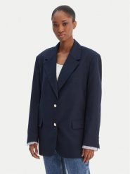 Tommy Jeans Marynarka DW0DW22601 Granatowy Boyfriend Fit. Niebieskie marynarki i żakiety Tommy Jeans, l, bez wzorów, z jeansu. Za 879.99 zł.