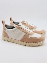 Bellucci Sneakersy w kolorze jasnoróżowo-białym rozmiar: 37. Białe trampki Bellucci, bez wzorów, bez zapięcia. Za 132.05 zł.