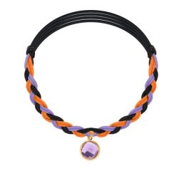 Bransoletka Pumpkin Spice. Pomarańczowe bransoletki Lilou, pozłacane. Za 148.00 zł.