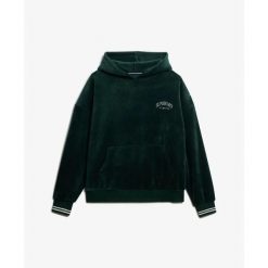 Bluza damska z kapturem Superdry Country Club. Zielone bluzy Superdry, bez wzorów, z kapturem. Za 349.55 zł.