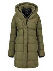 Geographical Norway Płaszcz zimowy "Djamilalimo" w kolorze khaki rozmiar: L. Brązowe płaszcze Geographical Norway, na zimę, l, bez wzorów, z puchu, bez kaptura. Za 369.84 zł.